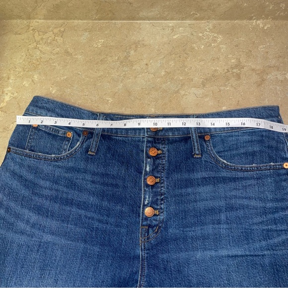 Madewell The Perfect Vintage Crop Jean Button-Front Comfort Edition Sz 33 - Picture 11 of 13